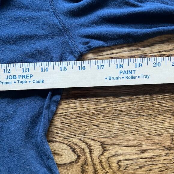 VTG Y2K Hollister Henley Shirt Womens L (Fits S/M) Navy Blue LS Bella Swan - Picture 8 of 8